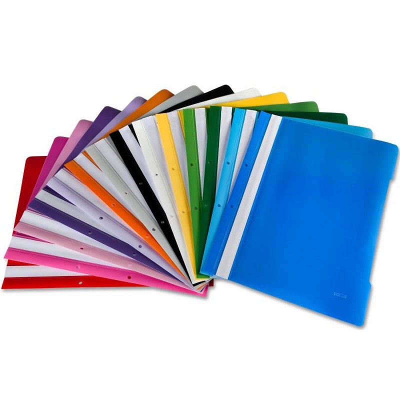 Dosar plastic cu sina si perforatii EXXO pentru documente Alb - imagine 12